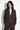 Blazer croisé marron à fines rayures – EMA