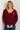 Pull bordeaux cœur doré - ANAISA