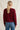 Pull bordeaux cœur doré - ANAISA