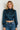 Blouse dos nu bleu marine - RAQUEL