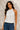 Blouse satiné à col lavallière - vue face