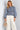 Blouse vichy bleue smockée — VELINA
