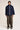 Cape courte imperméable unisexe indigo — LOURMEL