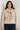 Cardigan beige avec écharpe assortie – ELINA