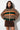 Cardigan zippé à empiècements léopard multicolores - KUTIE