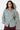Chemise à sequins motif palmier vert bouteille – KASPER