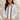 Chemise blanche brodée marron pour femme - vue de face