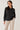 Chemise noire satinée à motif ton sur ton – NAYA