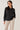 Chemise noire satinée à motif ton sur ton – NAYA