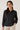 Chemise noire satinée à motif ton sur ton – NAYA