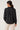 Chemise noire satinée à motif ton sur ton – NAYA