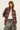 Chemise oversize à carreaux cacao — ROXEA