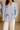 Chemise oversize bleu ciel brodée SELENO