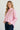 Chemise rose à fleur perlée – FLORIA