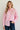 Chemise rose à fleur perlée – FLORIA