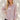 Chemise rose à pois noirs pour femme - vue de face