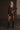 LIVIA robe marron à sequins