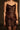 LIVIA robe marron à sequins