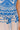 SANTORINI longue robe bleu/blanc