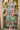 AZUR longue robe doré/bleu/choco