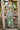 AZUR longue robe doré/bleu/choco