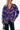 MAYLA gilet violet avec des léopards