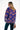 MAYLA gilet violet avec des léopards