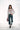 LOANA jean gris avec des bords