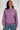 ISALIA sweat violet avec un imprimé soleil
