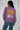 ISALIA sweat violet avec un imprimé soleil