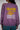 ISALIA sweat violet avec un imprimé soleil
