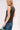 YLEANA blouse sans manches noire