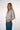 JULIE chemisier blanc lignes grises