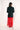 DELINA jupe longue en dentelle rouge