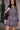 ORIANA robe grise fluide avec sa ceinture tressée