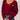 ANAISA pull bordeaux cœur doré
