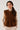 Gilet sans manches en velours côtelé caramel - MARLOWE