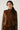 Gilet sans manches en velours côtelé caramel - MARLOWE