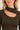 Pull kaki à encolure asymétrique — ALYNA