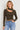 Pull kaki à encolure asymétrique — ALYNA