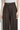 Pantalon large marron à fines rayures – ASTRID