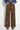 Pantalon large effet cuir marron – SWIGGY