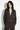 Blazer croisé marron à fines rayures – EMA