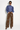 Pantalon large effet cuir marron – SWIGGY
