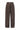 Pantalon large marron à fines rayures – ASTRID