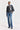 Jean droit bleu en coton bio - KARLOS