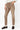 Jean droit marron taille haute pour femme - vue de face