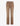 Jean droit marron longueur cheville pour femme