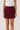 Jupe-short en velours côtelé bordeaux – VELYA