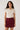 Jupe-short en velours côtelé bordeaux – VELYA